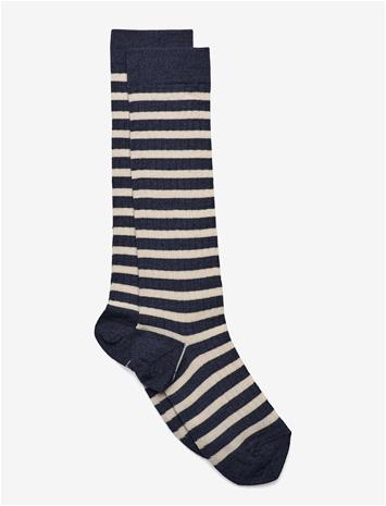 MP DENMARK Elis Knee Socks - DARK DENIM MELANGE - 25/28