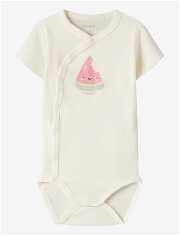 NAME IT Nbfvubie Ss Wrap Body - CLOUD DANCER - 80