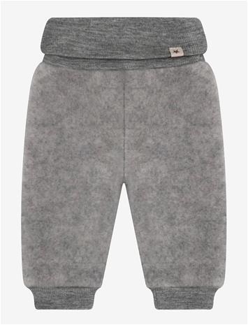 HUTTELIHUT Pants Wool Fleece - MEDIUM GREY MELANGE - 98
