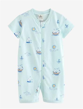LINDEX Moomin Pyjama Romper - LIGHT AQUA - 104