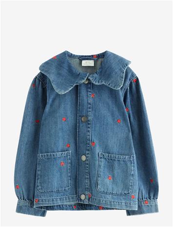 LINDEX Denim Jacket With Embroidery - DENIM - 122