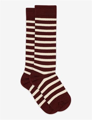 MP DENMARK Elis Knee Socks - WINE RED - 40/42