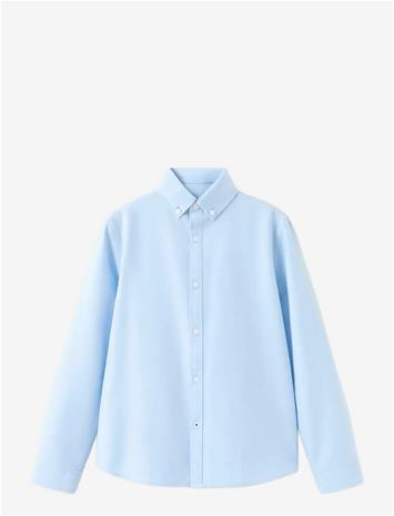 MANGO Oxford Shirt - LT-PASTEL BLUE - 122