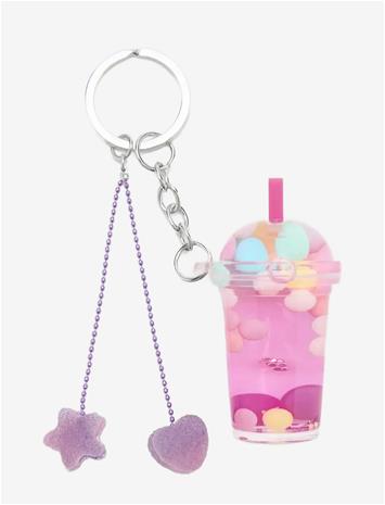 Mango Charms Key Ring - Pink - ONE SIZE