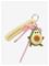 Mango Avocado Charm Keyring - Yellow - ONE SIZE – kuva 3