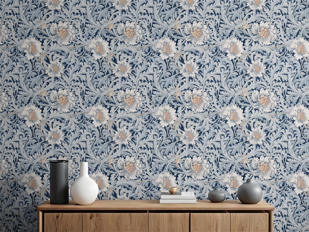 Denize Dark Blue - 1019601-03 Tapetti