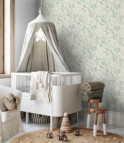 Dragon fly garden Beige - 1027201-01 Tapetti