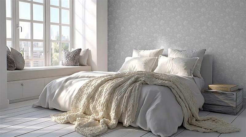 Elina Light Grey - 1039701-05 Tapetti