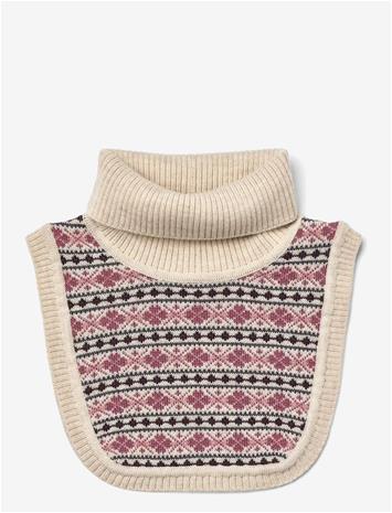 WHEAT Jacquard Neckwarmer Majo - EGGSHELL - One Size