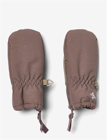 WHEAT Technical Mittens Zipper - PLUM TRUFFLE - S
