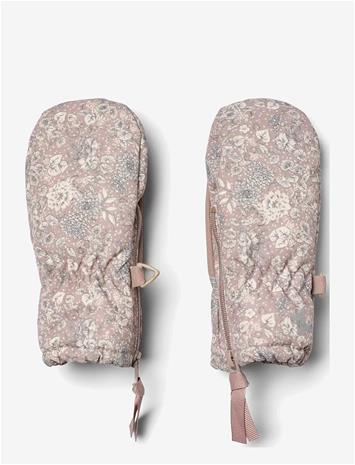 WHEAT Technical Mittens Zipper - DRY ROSE FLOWERS - S