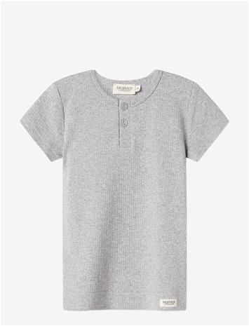 MARMAR COPENHAGEN Tee Ss - LIGHT GREY MELANGE - 128