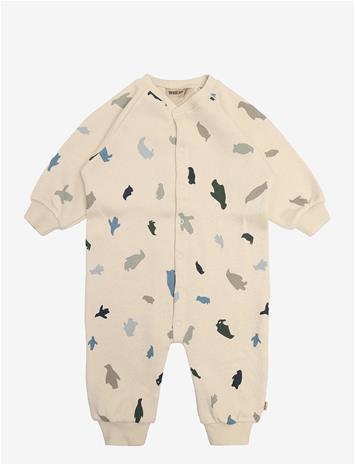 WHEAT Jumpsuit L/S Lilo - OFFWHITE PENGUINS - 80