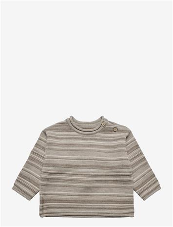 WHEAT Knit Pullover Gunnar - WARM SAND STRIPE - 74