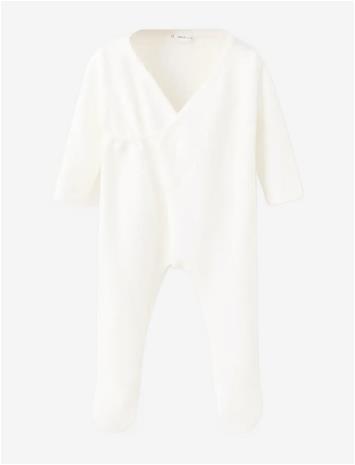 MANGO Wrap Long Jumpsuit - NATURAL WHITE - 56