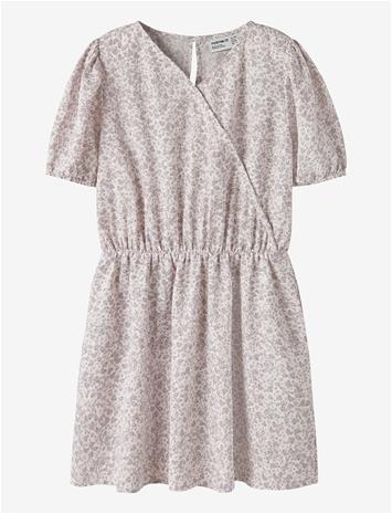 NAME IT Nkffany Ss Wrap Dress Pb - CLOUD DANCER - 164