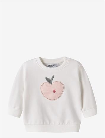 NAME IT Nbffoappi Ls Sweat Unb - CLOUD DANCER - 62