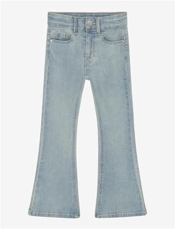 DAILY 7 Denim Flared Fit Bow - MEDIUM BLUE DENIM - 122