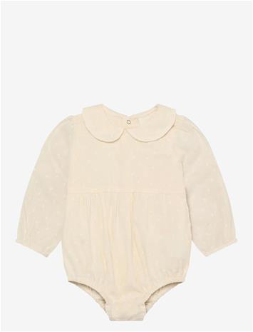 EN FANT Romper Ls Dobby - EGGNOG - 74 – kuva 2/2