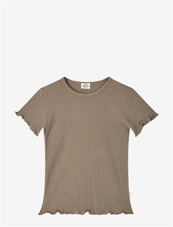 MADS NØRGAARD Pointella Trixina Tee - WALNUT - 176