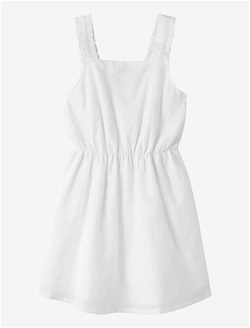 NAME IT Nkfvioleta Strap Dress - CLOUD DANCER - 152