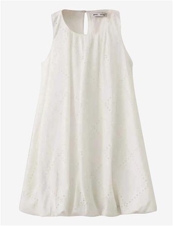 MANGO Short Balloon Dress - WHITE - 164