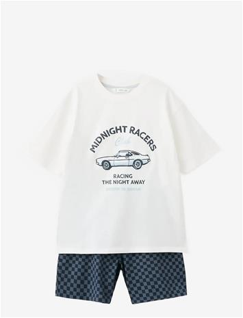 MANGO Short Pyjama Set - NATURAL WHITE - 140 – kuva 2/2