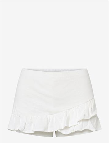 MANGO Ruffled Trouser Skirt - NATURAL WHITE - 164