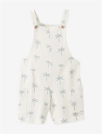 MANGO Cotton Dungarees - NATURAL WHITE - 92