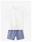 MANGO Striped Short Pyjamas - NATURAL WHITE - 98 – kuva 2