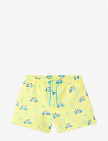 MANGO Crab-Print Swimsuit - YELLOW - 86