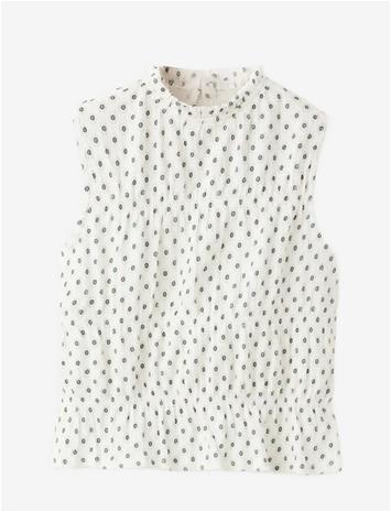MANGO Printed Top - NATURAL WHITE - 140