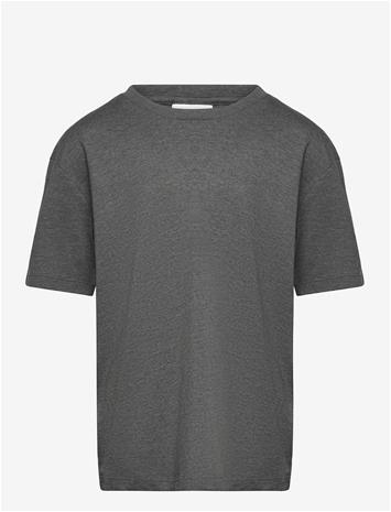 ENKEL STUDIO Basic O-Neck Tee S/S - DK GREY - 140