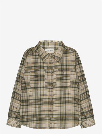 MINYMO Shirt Ls Check - FEATHER GRAY - 116