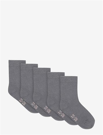 MINYMO Ankle Sock -Solid (5-Pack) - BLAU GRAY - 23\26 – kuva 2/2