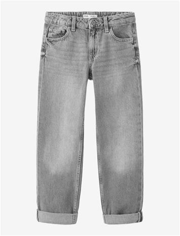 MANGO Regular Fit Jeans With Rolled-Up Hem - OPEN GREY - 164