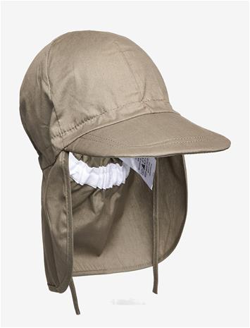 Melton Cap W/Neck - Solid Colour - Khaki green - 55