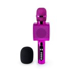 BigBen Interactive Party Karaoke Mikrofoni with LED + Bluetooth - Pinkki