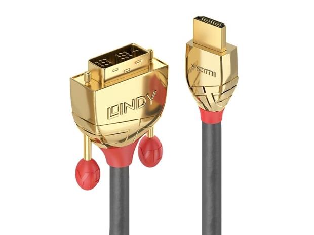 Lindy Gold Line adapter cable - HDMI / DVI - 10 m