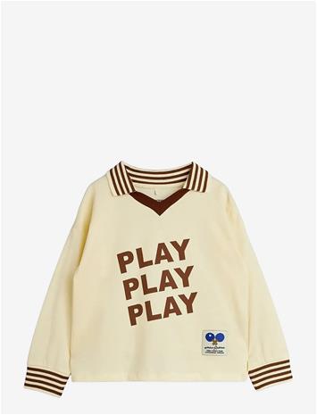 MINI RODINI Play Sp Collar Ls Tee - OFF-WHITE - 92/98