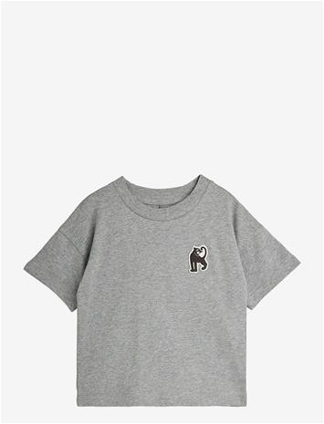 MINI RODINI Panther Patch Ss Tee - GREY MELANGE - 128/134