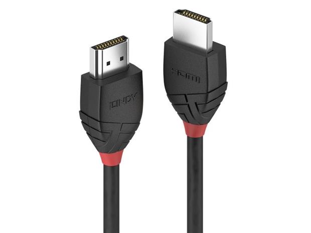 Lindy Black Line HDMI cable with Ethernet - 50 cm