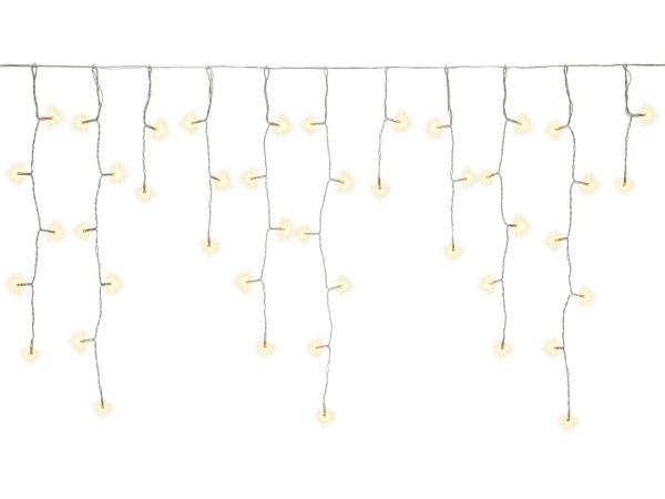 Goobay Icicle String Light, jossa on 400 läpinäkyvää LED-valoa.