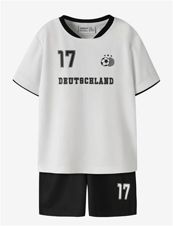 NAME IT Nmnhiteam Short Set - BRIGHT WHITE - 110