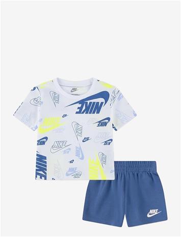 NIKE Nike Tee & Short Set - BLUE - 80