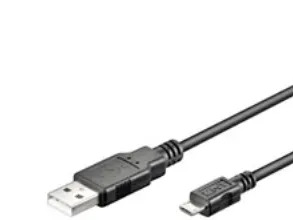 Goobay 93921 USB-kaapeli USB 2.0 5 m Micro-USB B USB A 0,48 Gbit/s Musta 93921