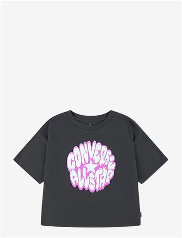 CONVERSE Cnvg Bubble Graphic Boxy Tee - BLACK - 128/140