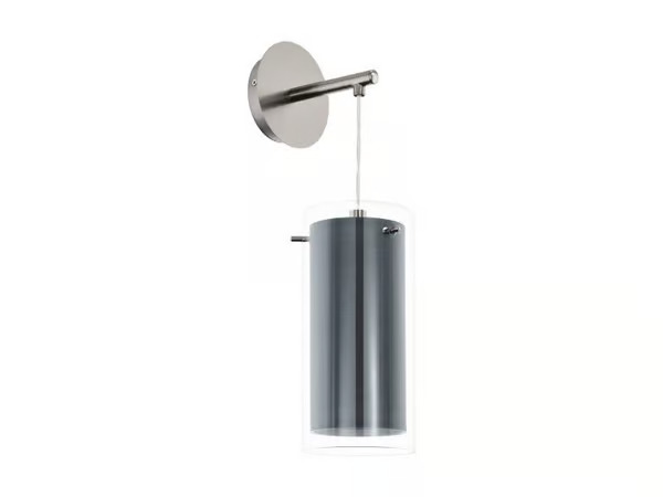 EGLO PINTO TEXTILE WALL E27 BS/GREY/CLEAR