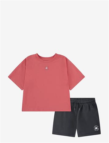 CONVERSE Cnvg Boxy Tee And Short Set - BLACK - 92/98