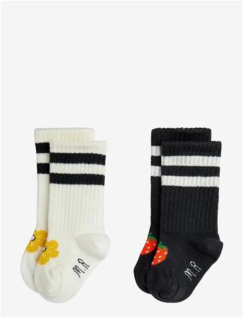 MINI RODINI Strawberry 2-Pack Baby Socks - MULTI - 10/12 – kuva 2/2